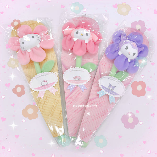 Sanrio Kuromi Flower Mascot With Chain