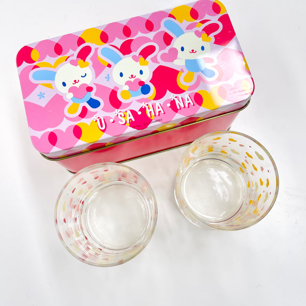 Sanrio Usahana Glass Cup Set
