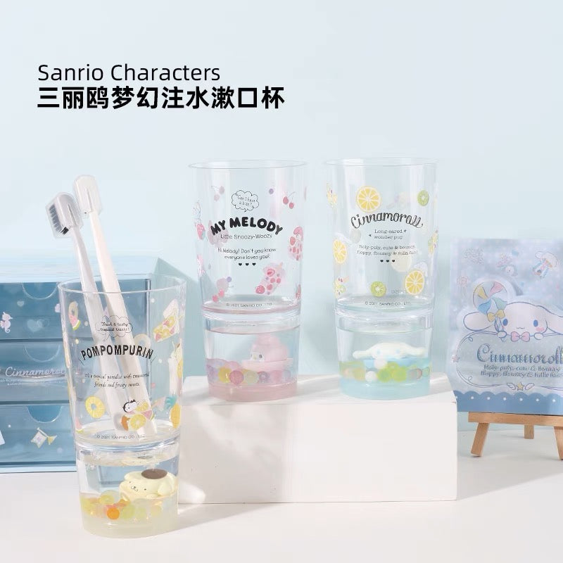 Sanrio x Miniso - Glittery Character Water Bottle With Cap