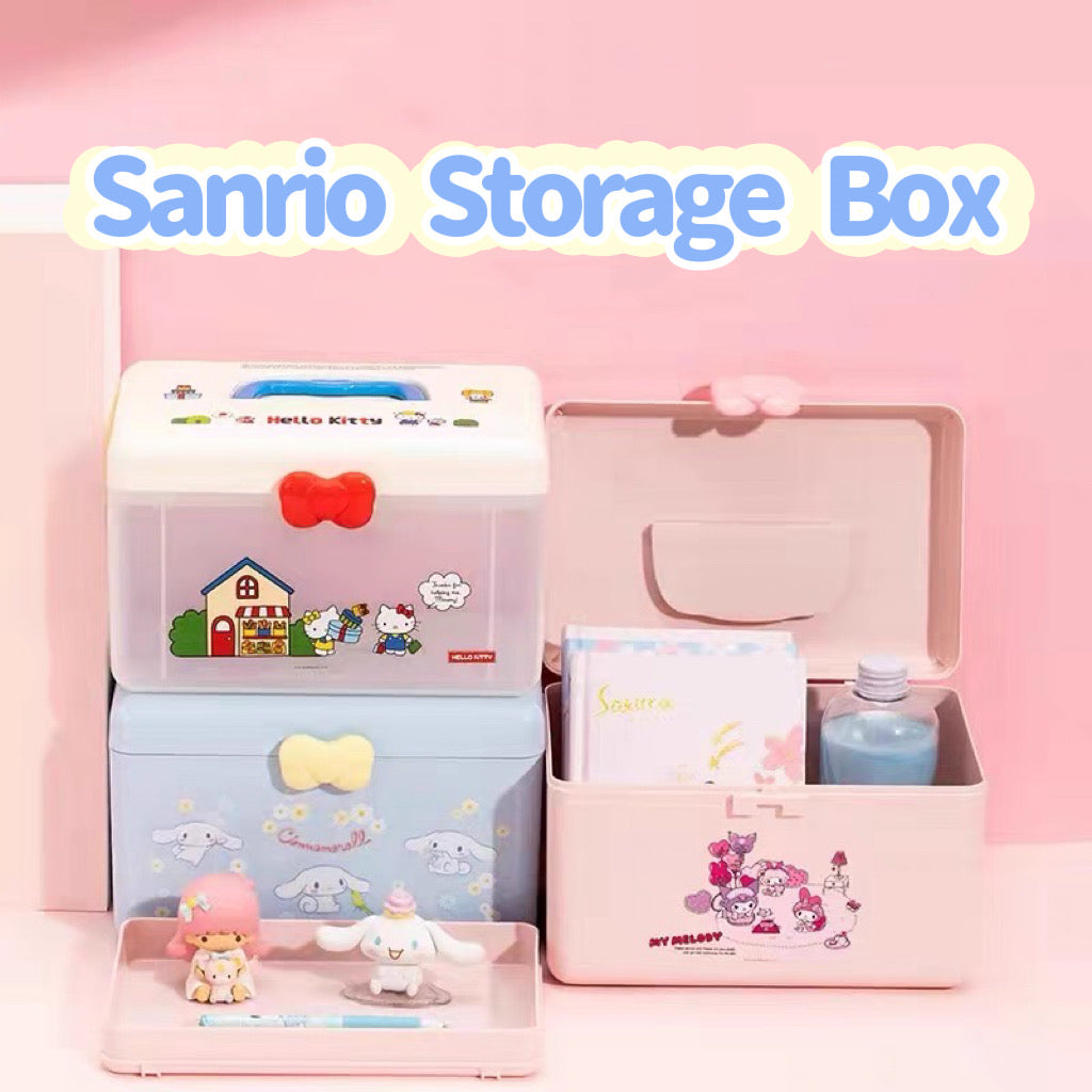 MINISO Sanrio Storage Box Kuromi Cinnamoroll MyMelody Nine-Grid Drawer  Desktop Kawaii Children's Stationery Ornament Arrangement - AliExpress