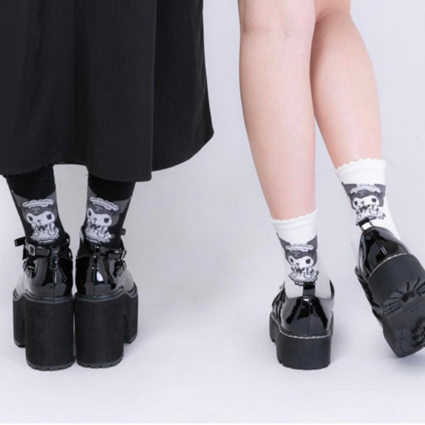 Sanrio x DearMyLove Kuromi Cotton Crew Socks