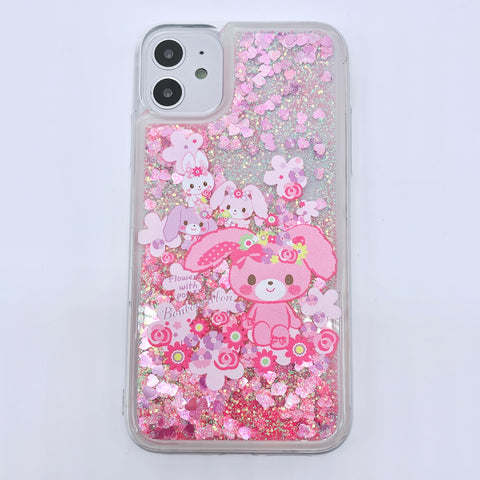 Kawaii Glitter Liquid iPhone 11 Case