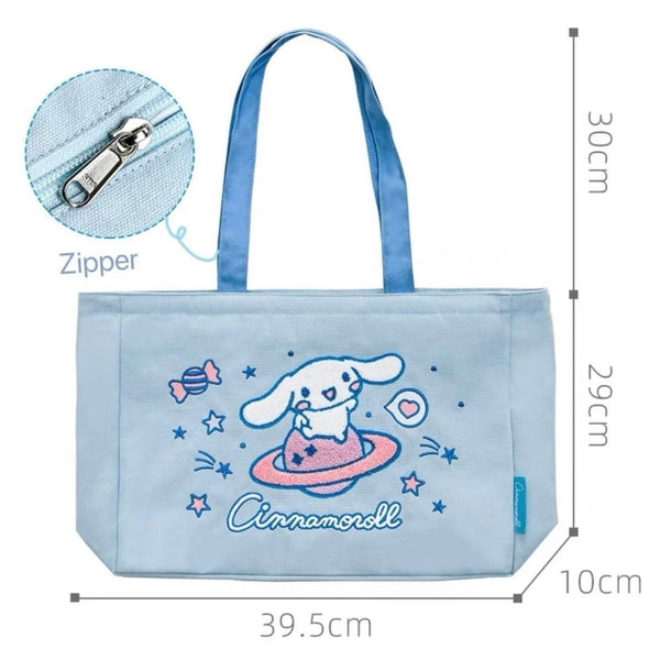 Sanrio Cinnamoroll in The Galaxy Canvas Tote Bag
