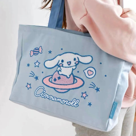 Sanrio Cinnamoroll in The Galaxy Canvas Tote Bag