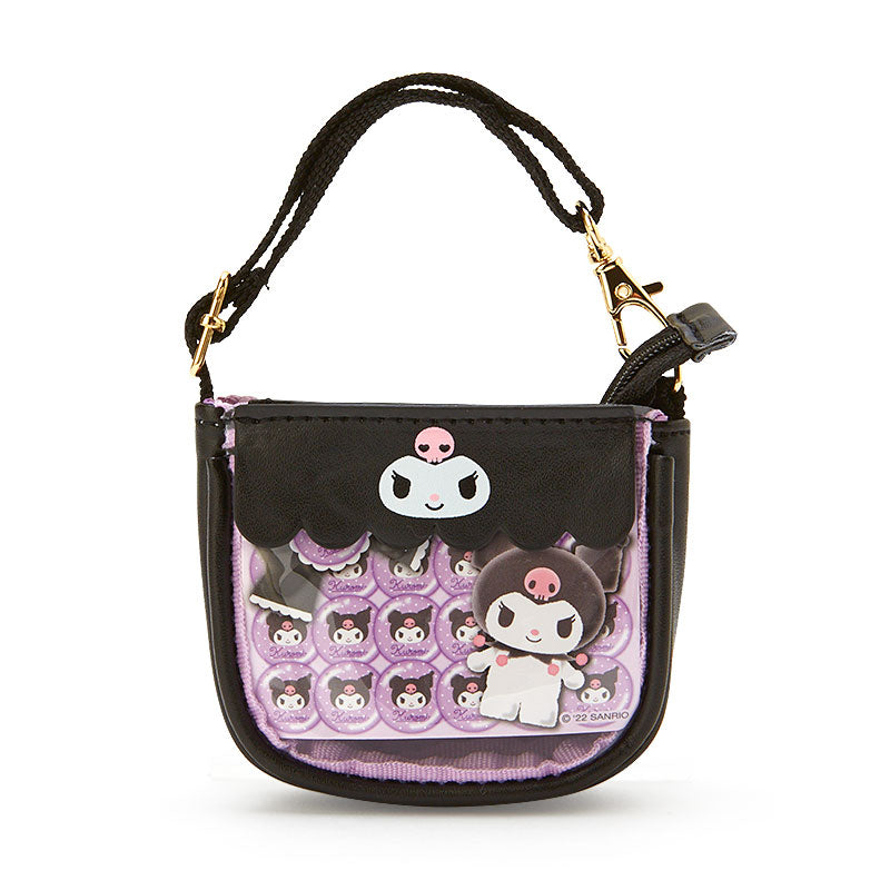 Hello Kitty Kuromi Face Plush Tote Bag Sanrio NEW
