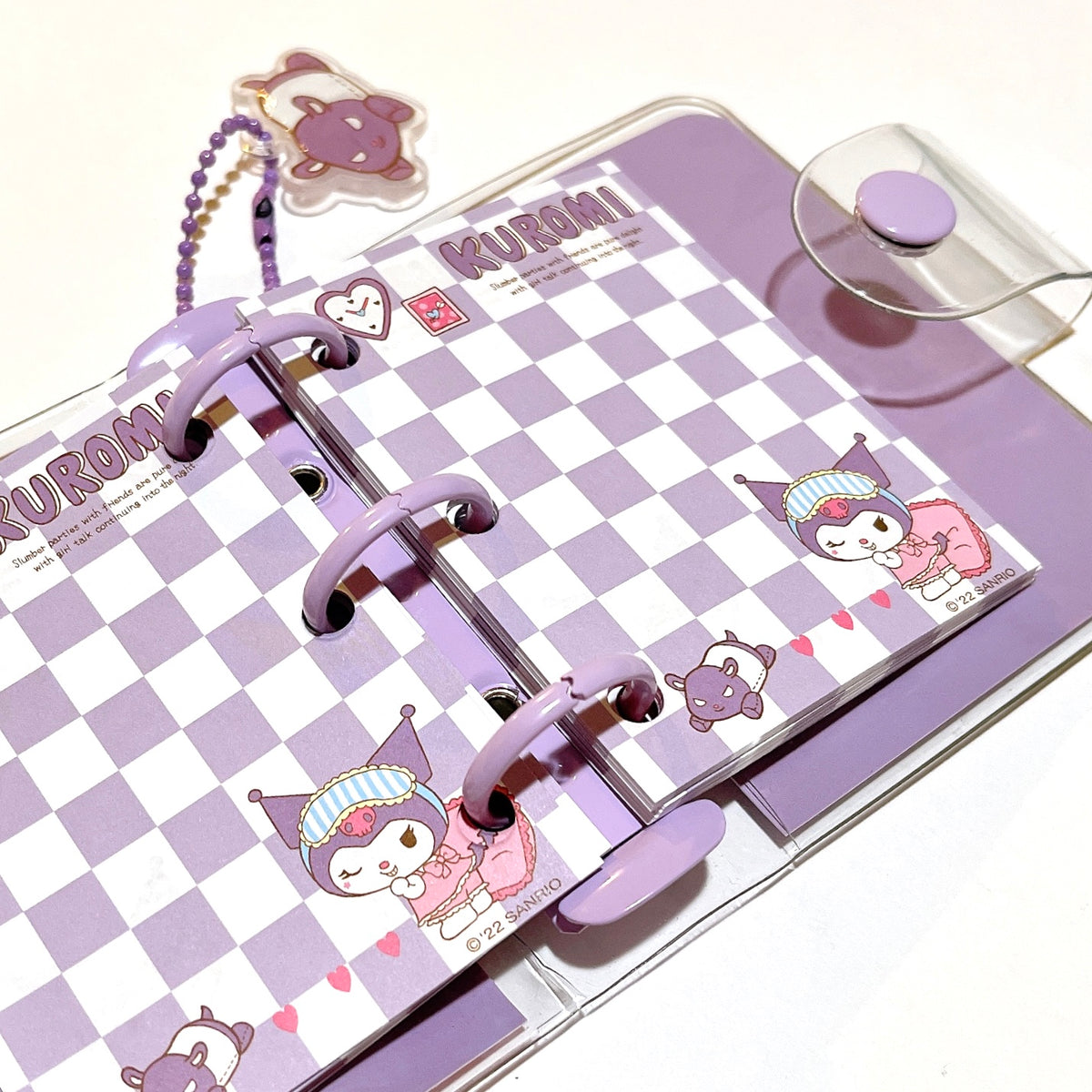 Sanrio Kuromi Mini Pocket 3 Ring Binder – Pieceofcake0716