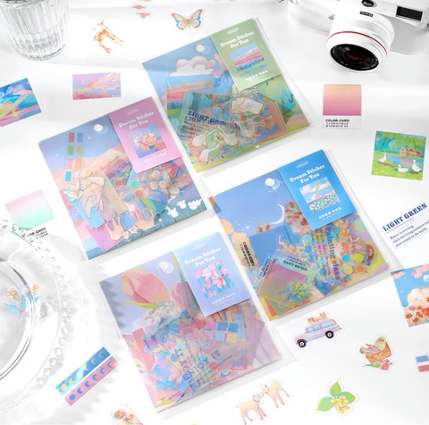Kawaii Spring Decorative Stickers Pack