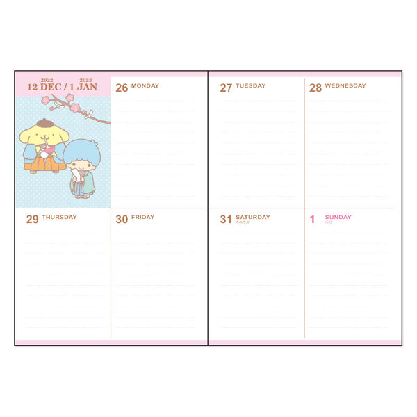 Sanrio Mix Characters Weekly & Monthly Planner 2023