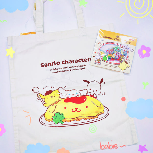 Sanrio Foodie Graphic Tote Bag