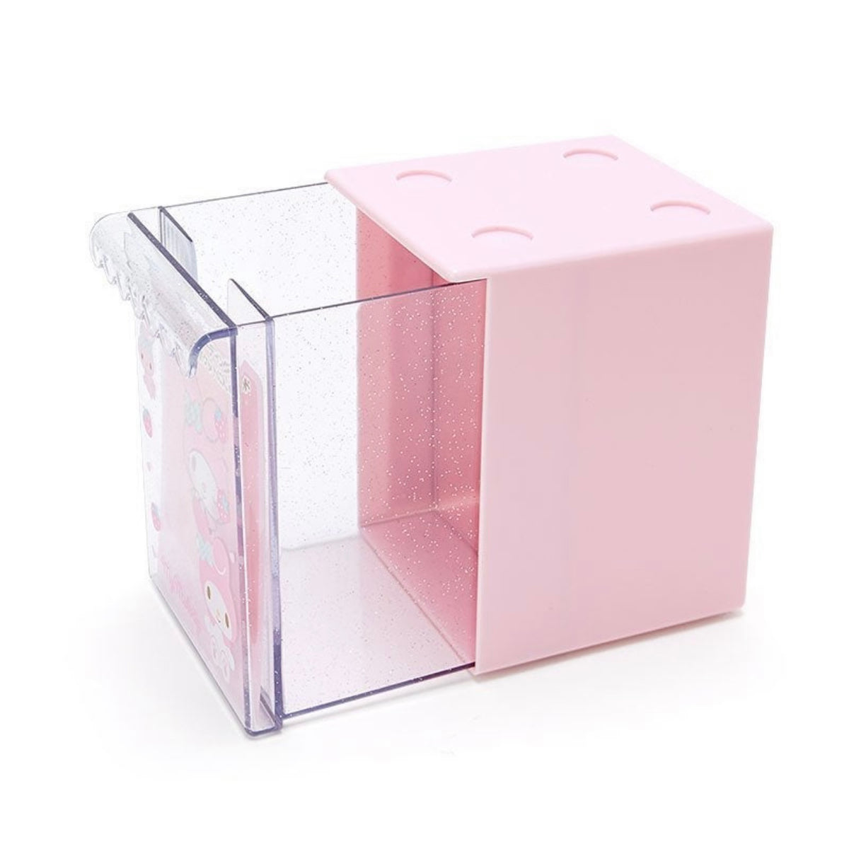  Sanrio 240923 Sanrio Storage Case, Approx. Width 12.6 x Depth  8.7 x Height 5.9 inches (32 x 22 x 15 cm), Polypropylene, Clear,  Chromi-chan Character : Home & Kitchen