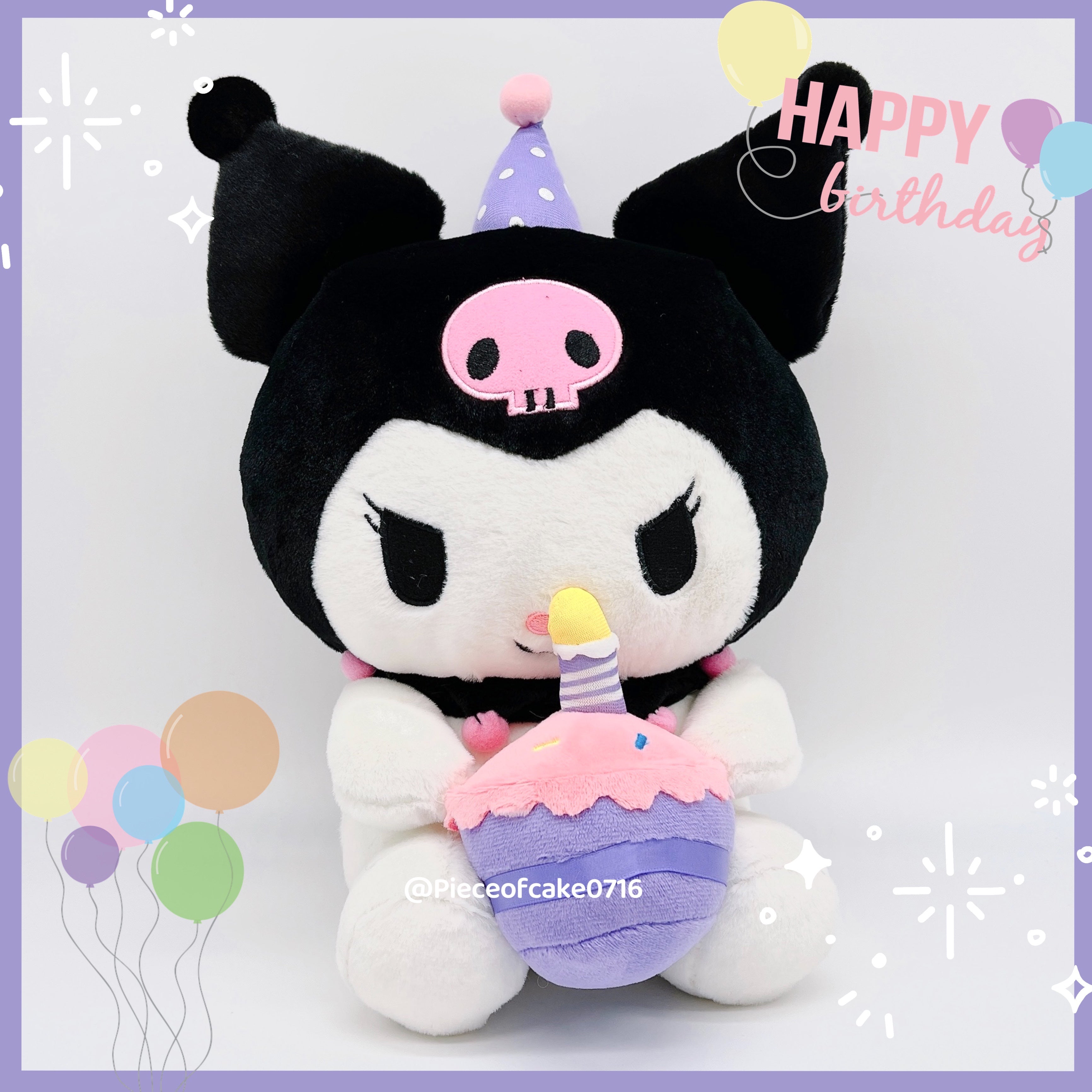 Sanrio Happy Birthday Kuromi Big Plush – Pieceofcake0716