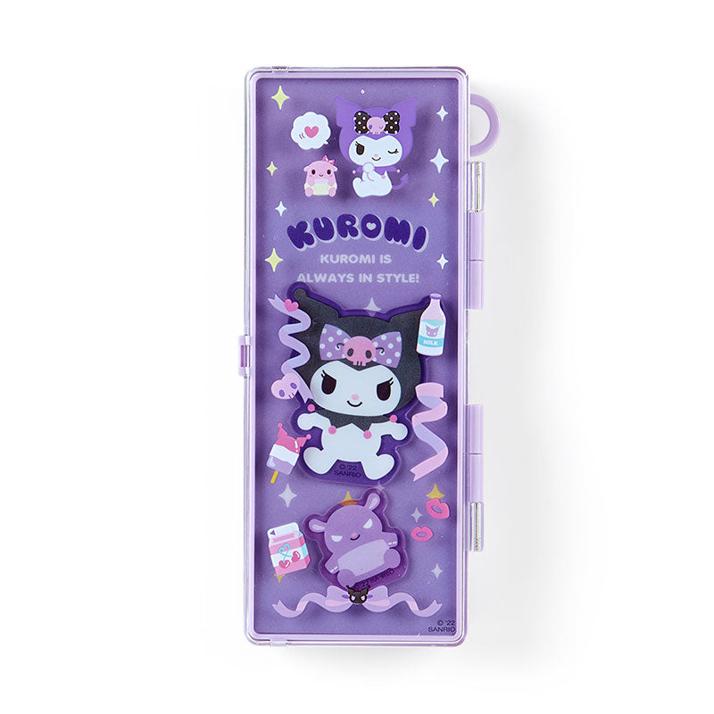 Sanrio Characters Double Compartment Pencil Case Kuromi
