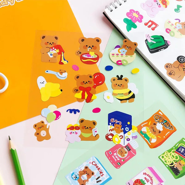 Kawaii Bear Decorative Stickers