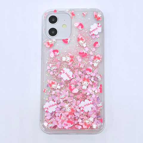 Kawaii Glitter Liquid iPhone Case - 12 Pro