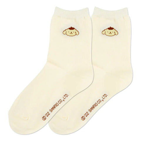 Sanrio Pompompurin Cotton Crew Socks