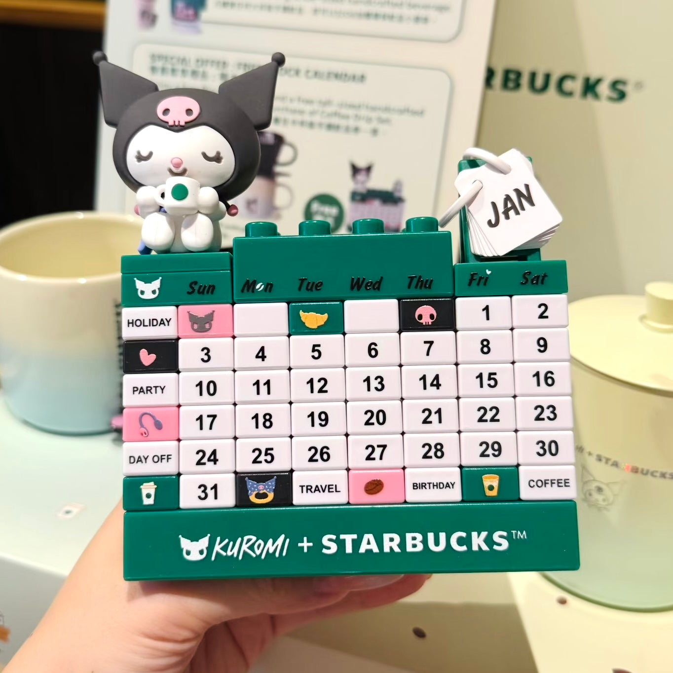 ☕ Starbucks x Kuromi Limited Color Block Calendar -Asian Exclusive ☕