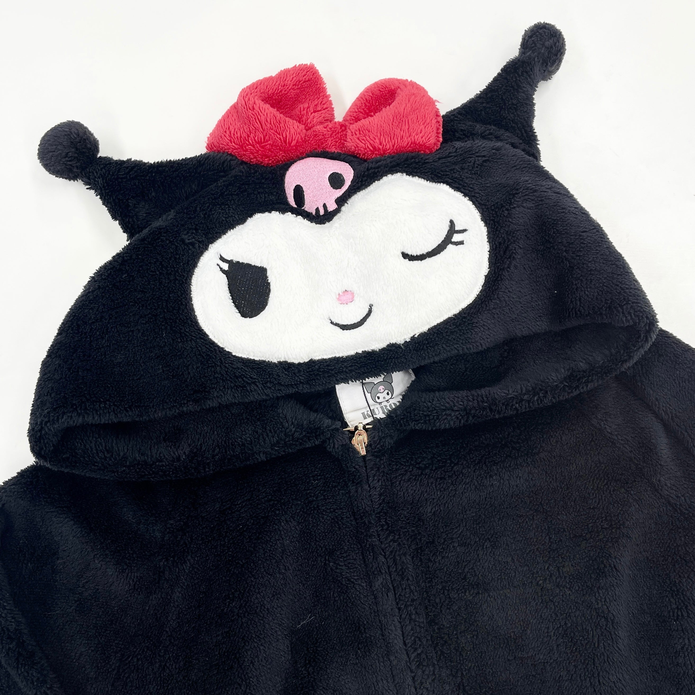 Kuromi Fleece Hooded Nightgown