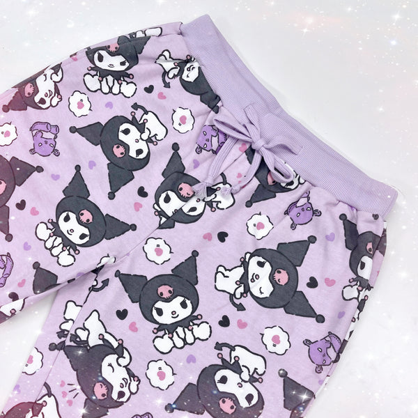 Sanrio Kuromi Montage Drawstring Jogging Pants