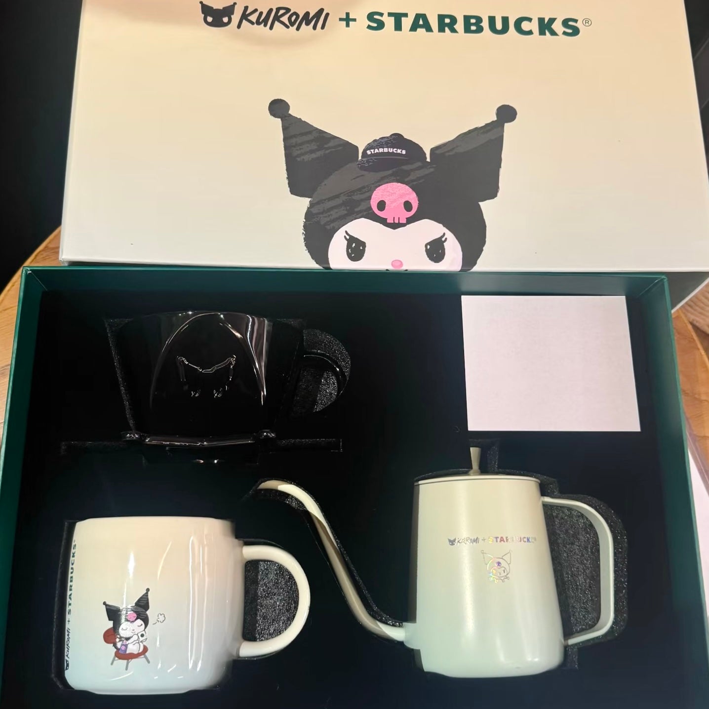 ☕ Starbucks x Kuromi Limited Coffee Drip Set – Kettle &amp; Ceramic Mug - Asian Exclusive ☕
