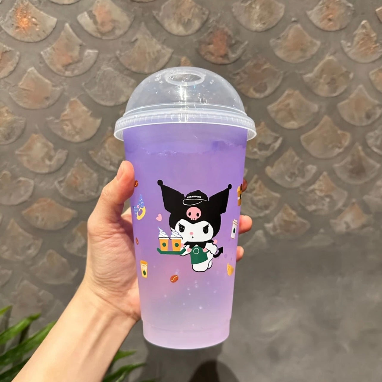 ☕ Starbucks x Kuromi Color-Changing Cold Cup with Straw &amp; Dust Cover - Asian Exclusive ☕