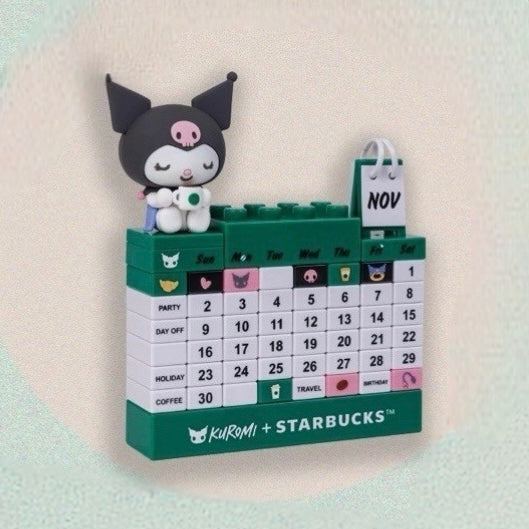 ☕ Starbucks x Kuromi Limited Color Block Calendar -Asian Exclusive ☕