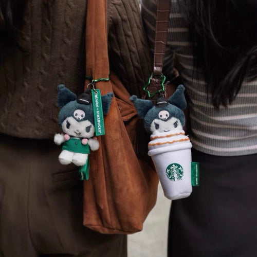 ☕ Starbucks x Kuromi Limited Collaboration Mascot Keychain & Eco Bag – Asian Exclusive ☕