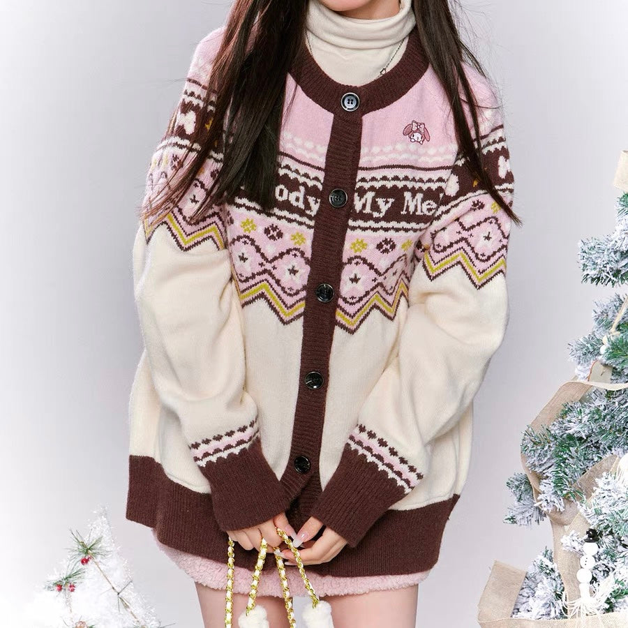 Sanrio My Melody Embroidery Cardigan