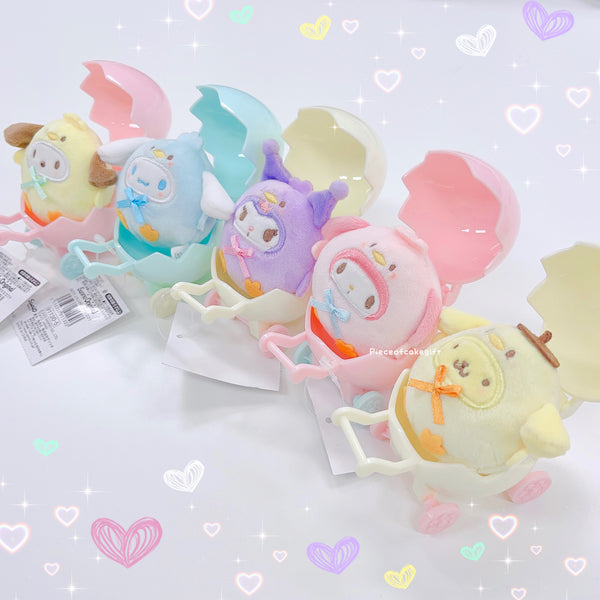 Sanrio Characters Egg Baby Cart Set