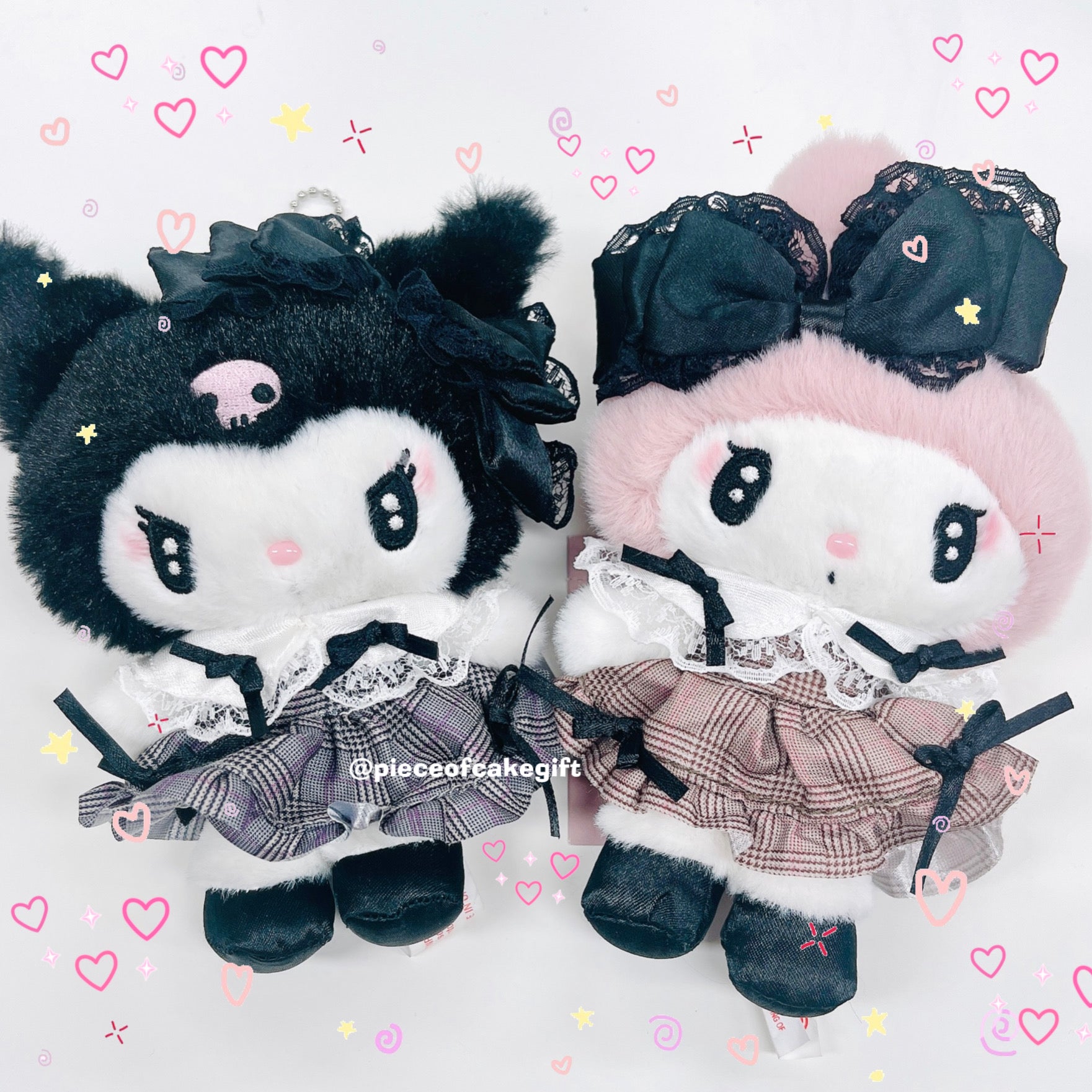 Sanrio Night Lolita 2.0 Kuromi Mascot Plush