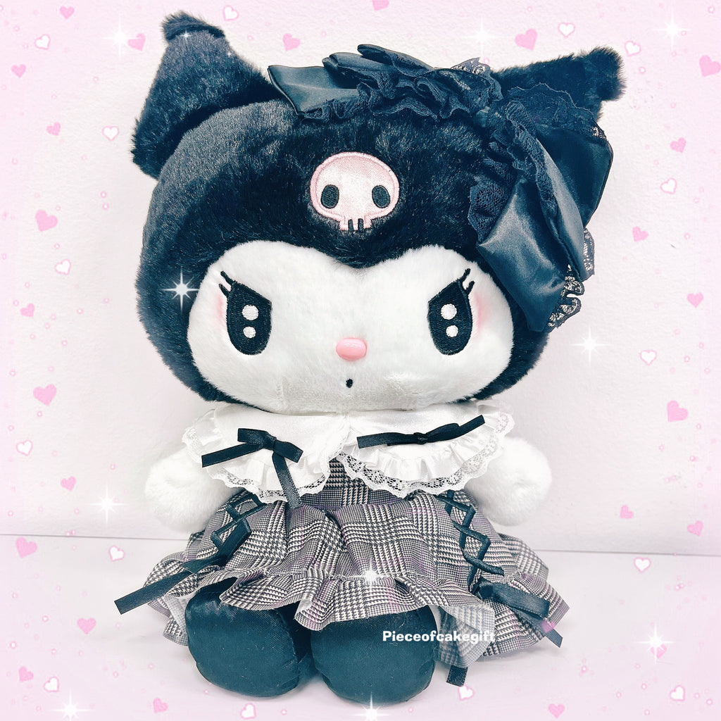 JP / Alpha Kuromi Lolita Plush Charm - Medium