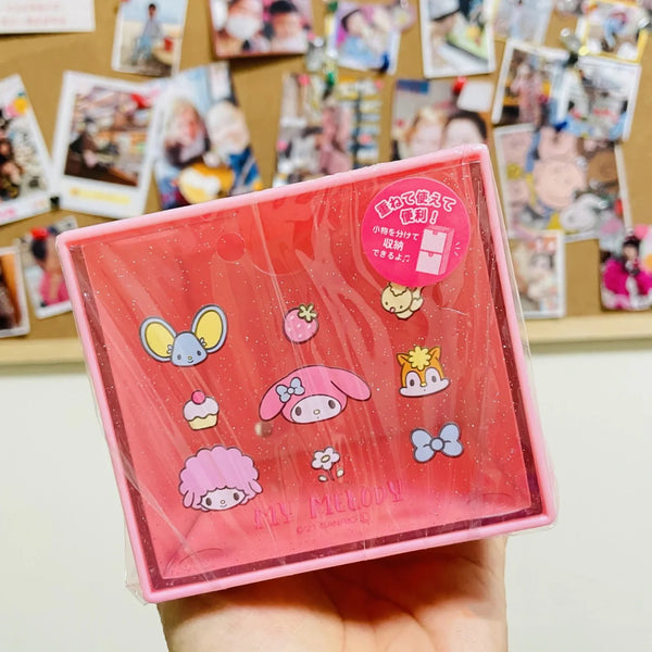 Sanrio Characters Glitter Stackable Cube Drawer