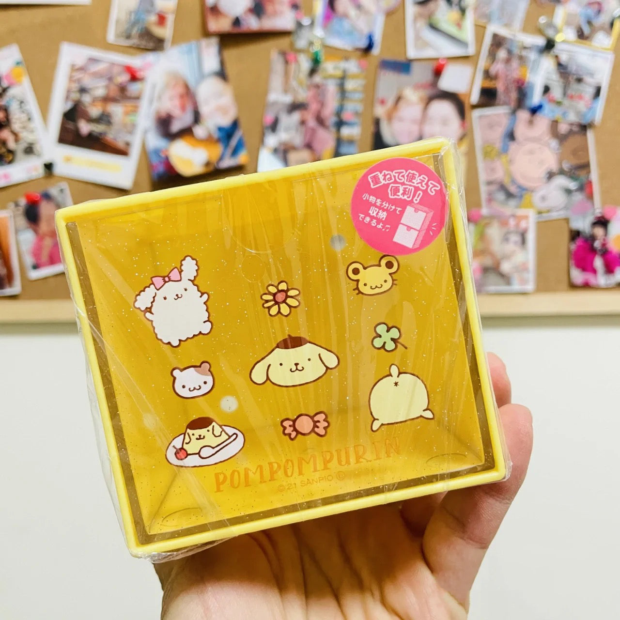 Sanrio Characters Glitter Stackable Cube Drawer