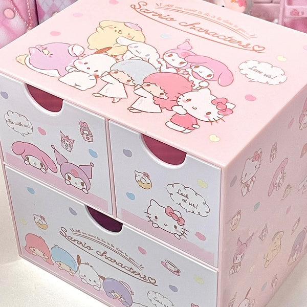 Sanrio Mix Characters Storage Box Drawer