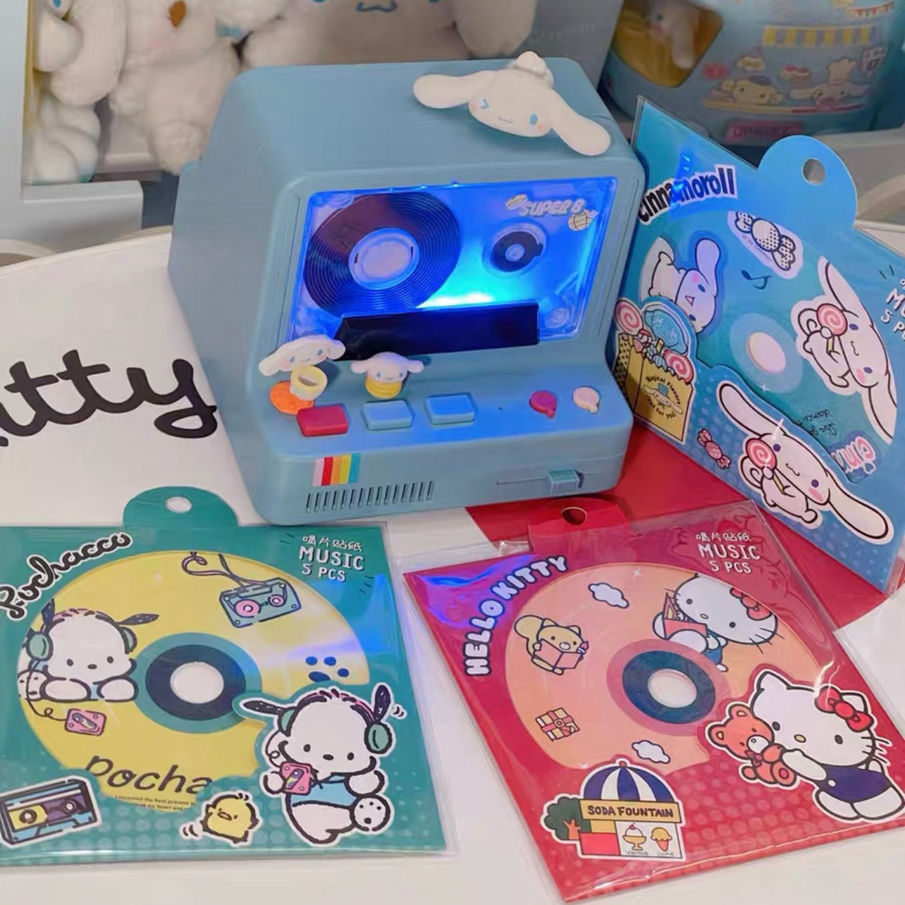 Sanrio Characters Decorative CD Stickers Pack