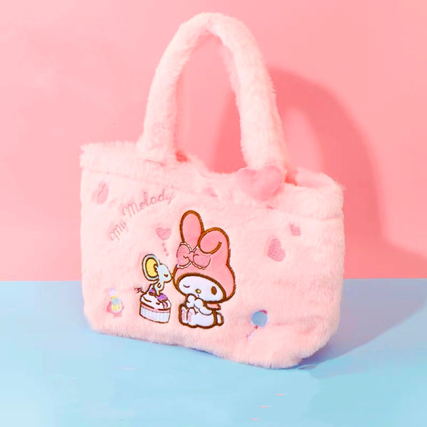 Sanrio x Miniso Furry Embroidery Hand Bag