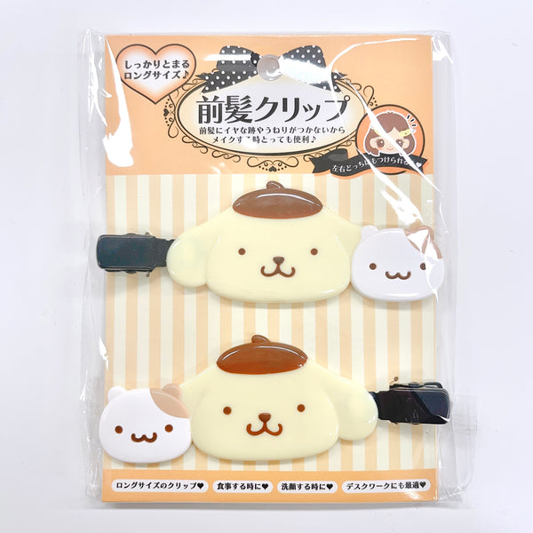 Sanrio Pompompurin Big Hair Clip Set