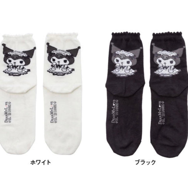 Sanrio x DearMyLove Kuromi Cotton Crew Socks