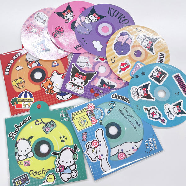 Sanrio Characters Decorative CD Stickers Pack