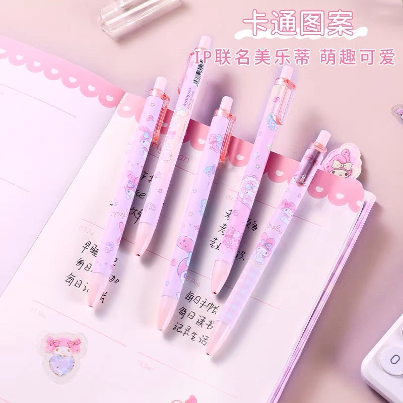 Sanrio My Melody Black Ballpoint Pen Set of 5