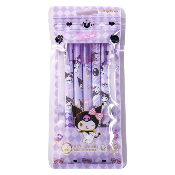 Sanrio Kuromi Black Ballpoint Pen Set of 5