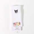 Miniso x Sanrio Kuromi Embroidery Crew Socks