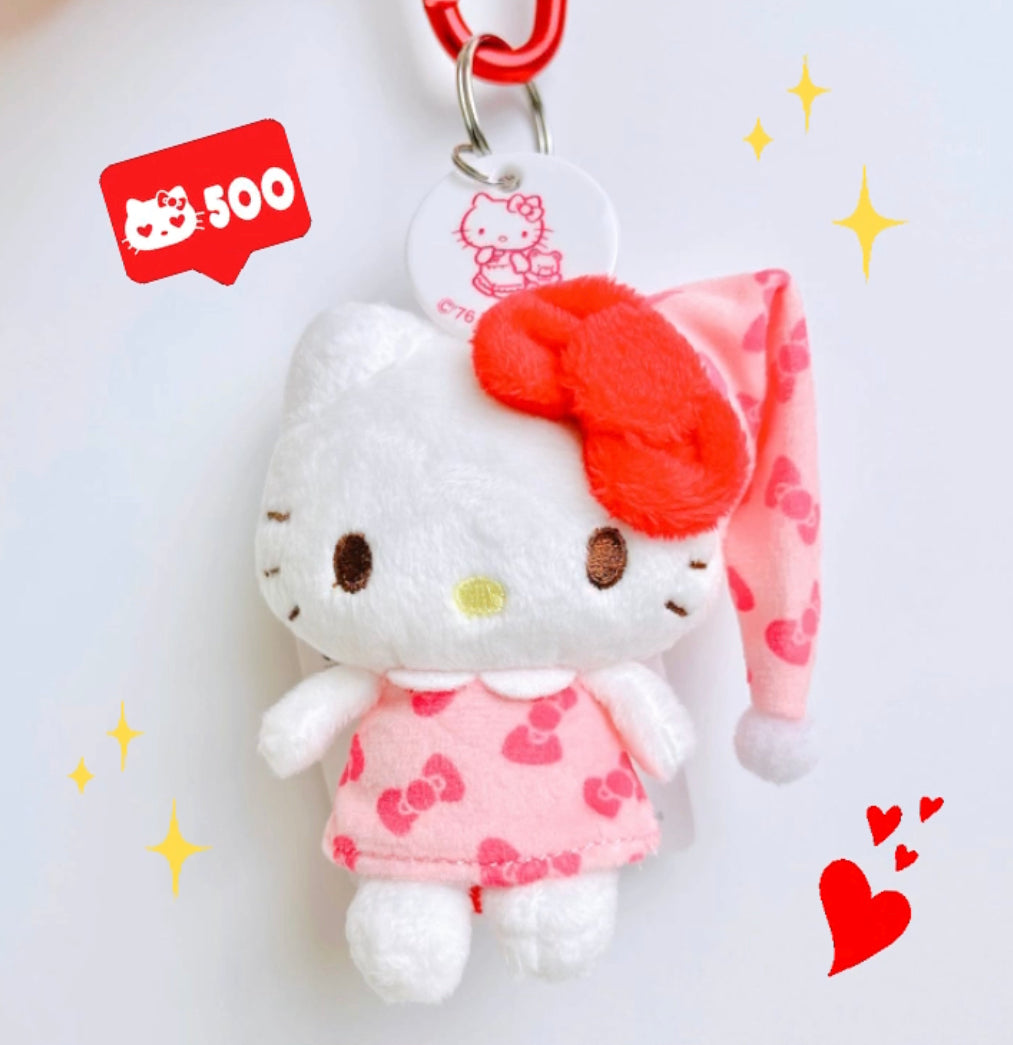 Sanrio Pajamas Friend Hello Kitty Mascot Keychain