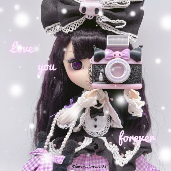 Sanrio Kuromi Mini Camera Keychain