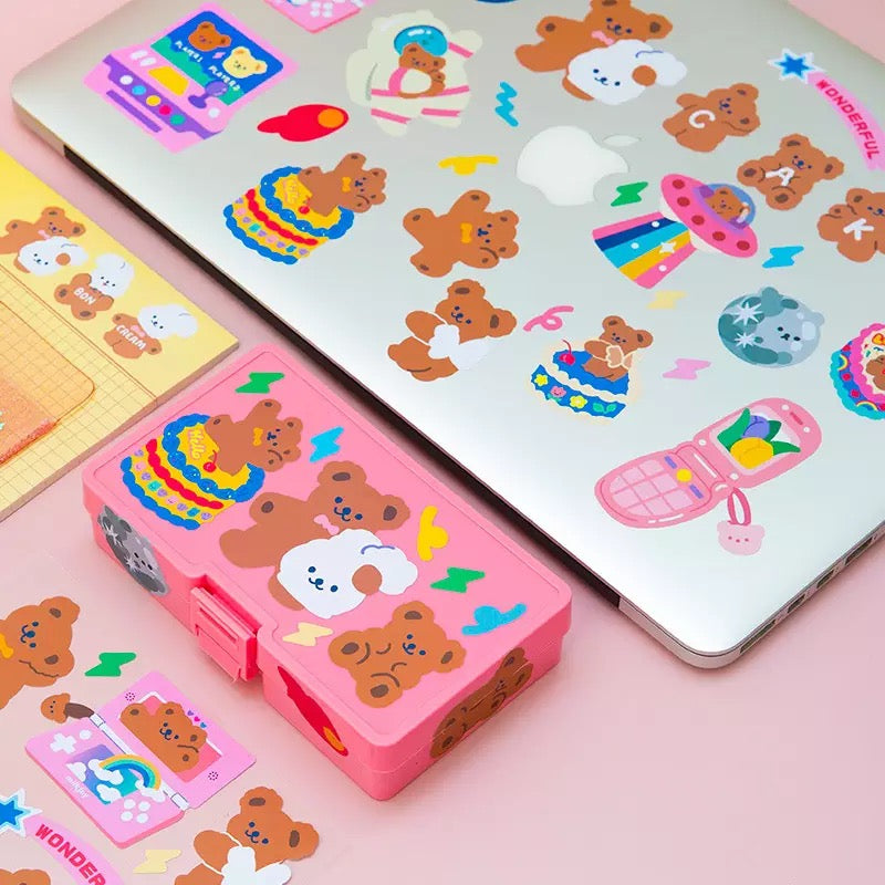 Kawaii Bear Decorative Stickers