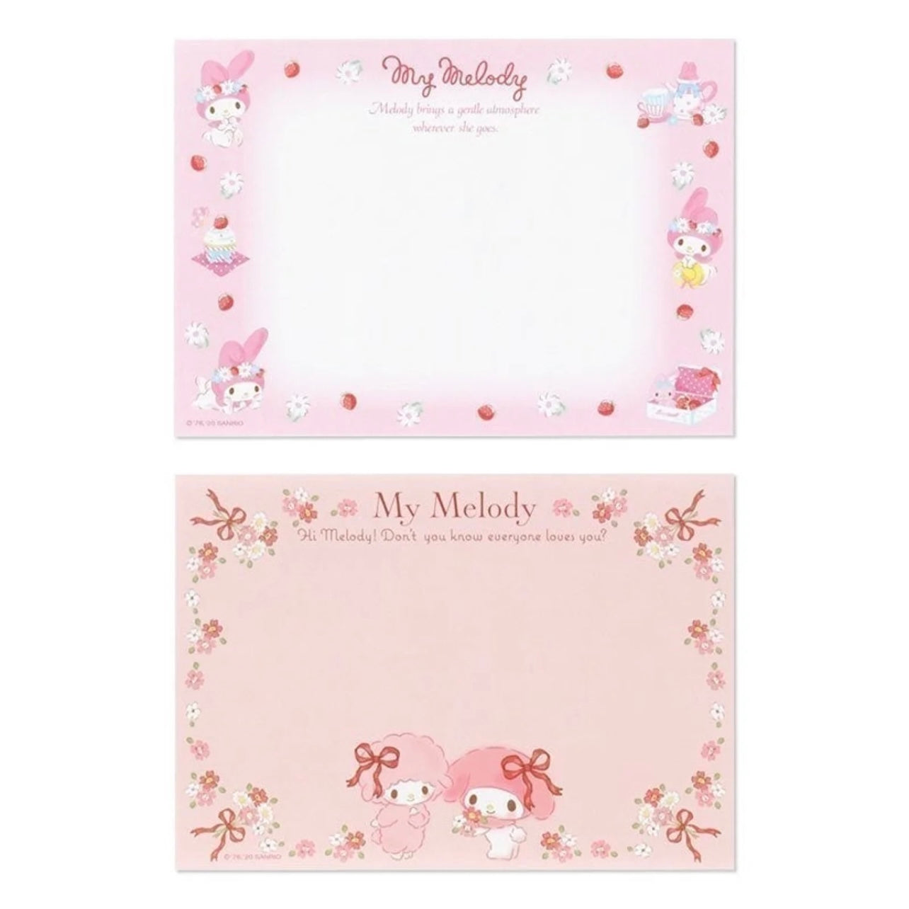 Sanrio My Melody Memo Pad 8 Designs
