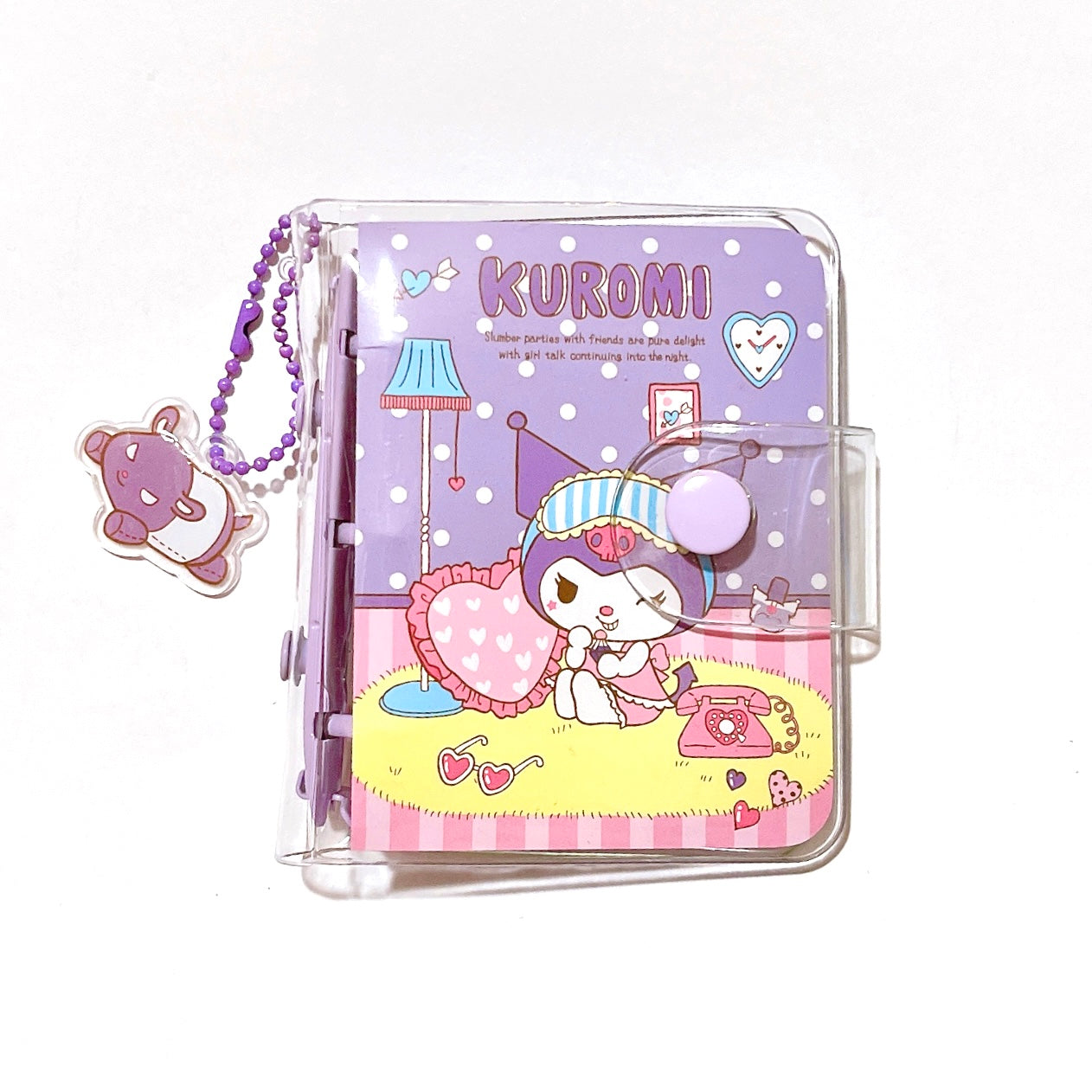 Sanrio Kuromi Mini Pocket 3 Ring Binder