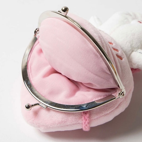 KakaoTalk A-Peach Crossbody Plush Purse