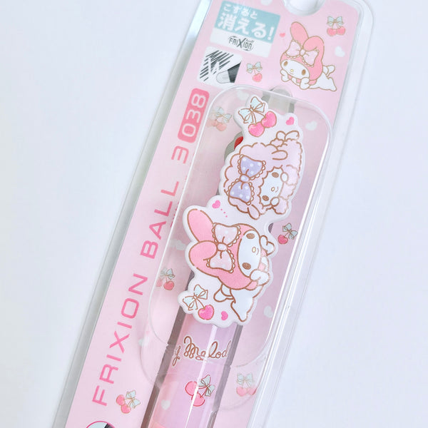 Sanrio Erasable Clip-On 3 color Pen