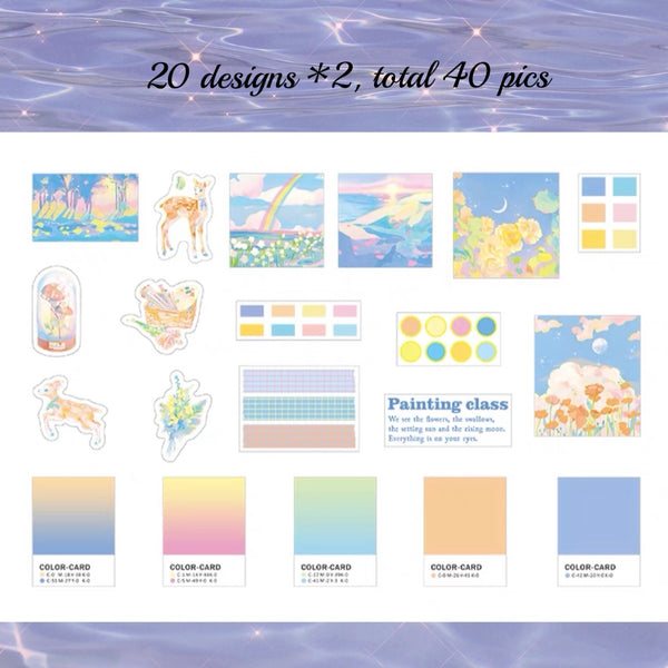 Kawaii Spring Decorative Stickers Pack