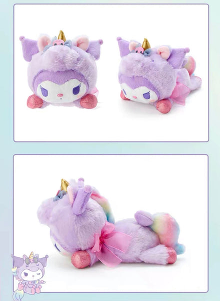 Sanrio Rainbow Unicorn Kuromi Plush